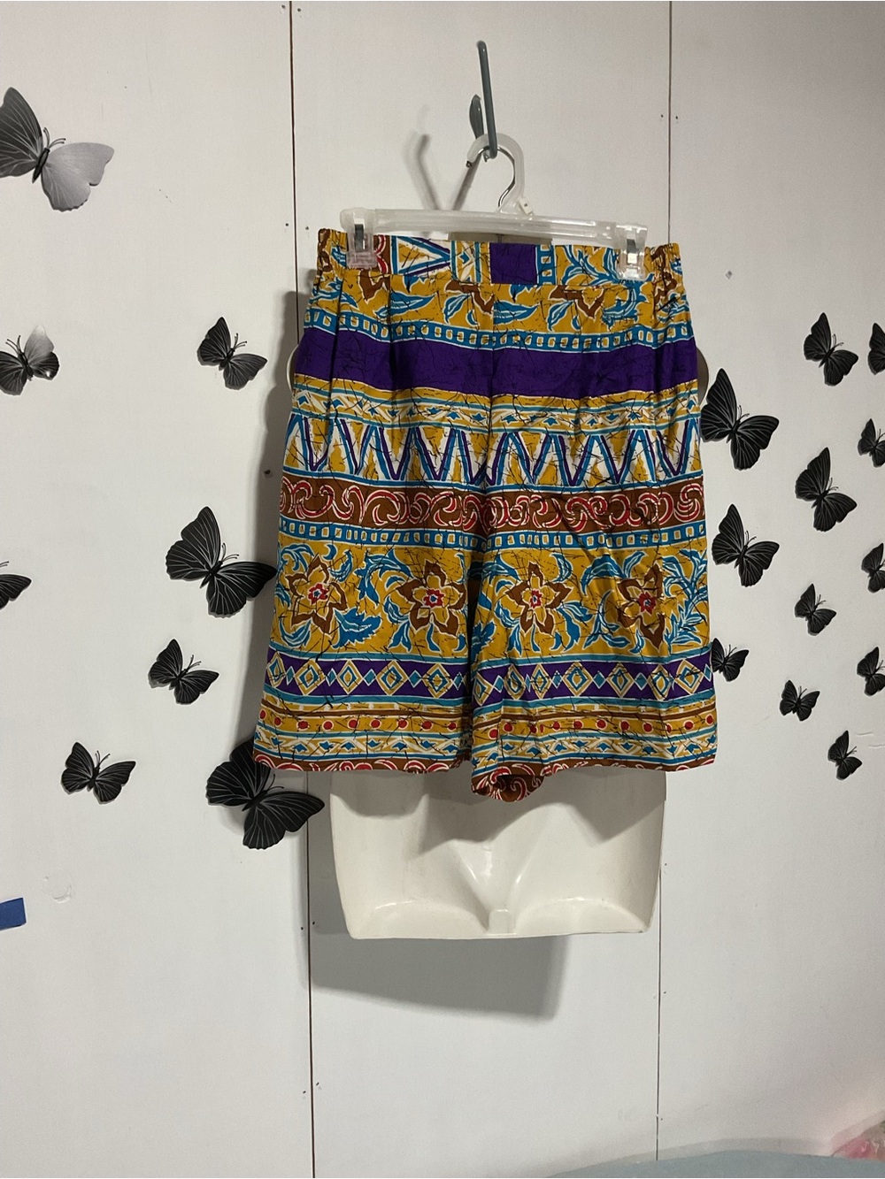 Vibrant Floral Patterned Shorts — Multi-Color